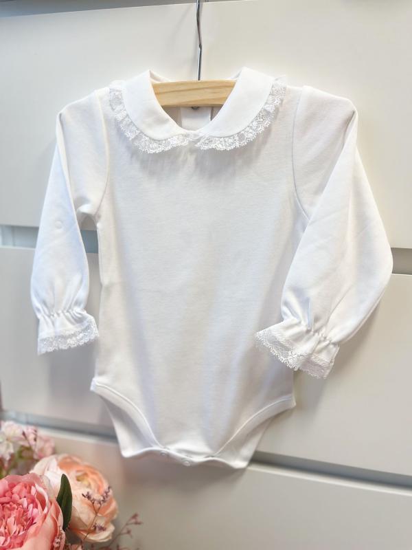 Coverfoto LAIVICAR I Bodysuit white round colar and lace