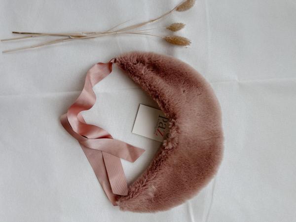 Alternatieve foto PAZ I Faux Fur Collar Nude
