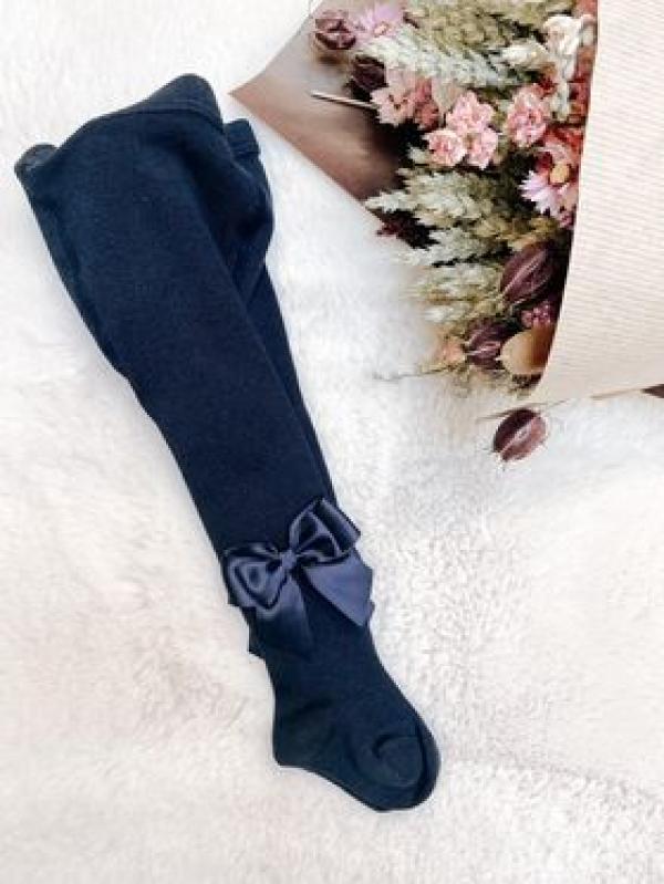 Coverfoto JC CASTELLA I Plain Tights With Double Bow Navy