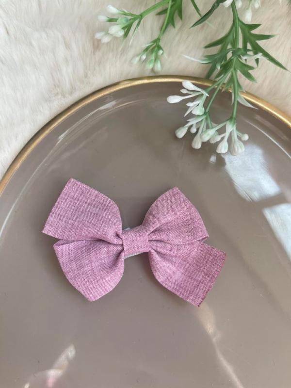 Coverfoto Linen small hairbow old pink