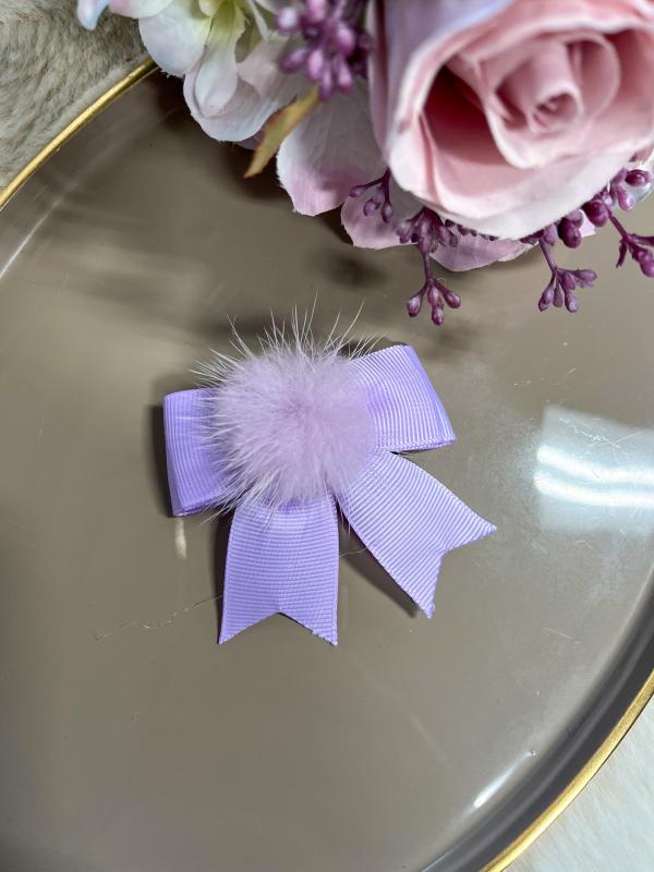 Coverfoto HAIRCLIP I Lilac Fur Bow