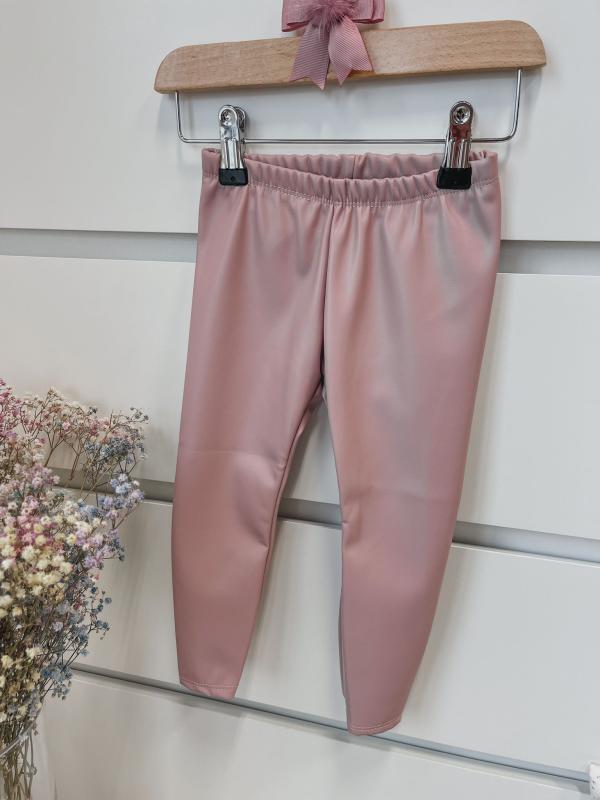 Alternatieve foto Leather look legging pink