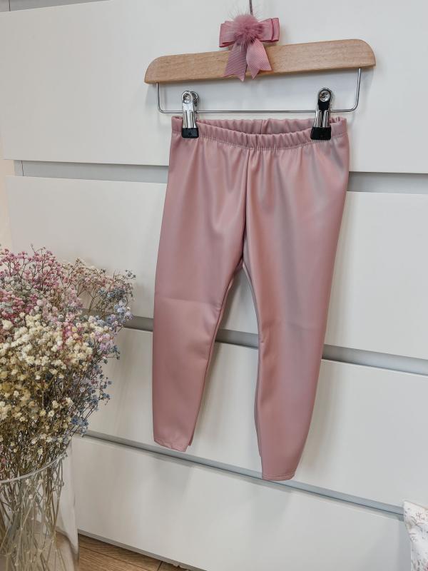 Coverfoto Leather look legging pink